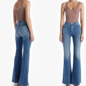 Mother Denim Jeans The Doozy Flare Sz 26 I Wet My Plants Wash Bell Bottom 70s